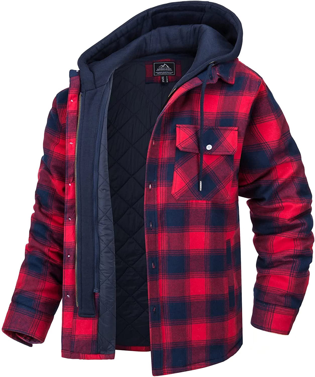 Hartstem | All Season Men Flannel Checkered Jacket for Versatile Year Round Wear - Northeart Couture