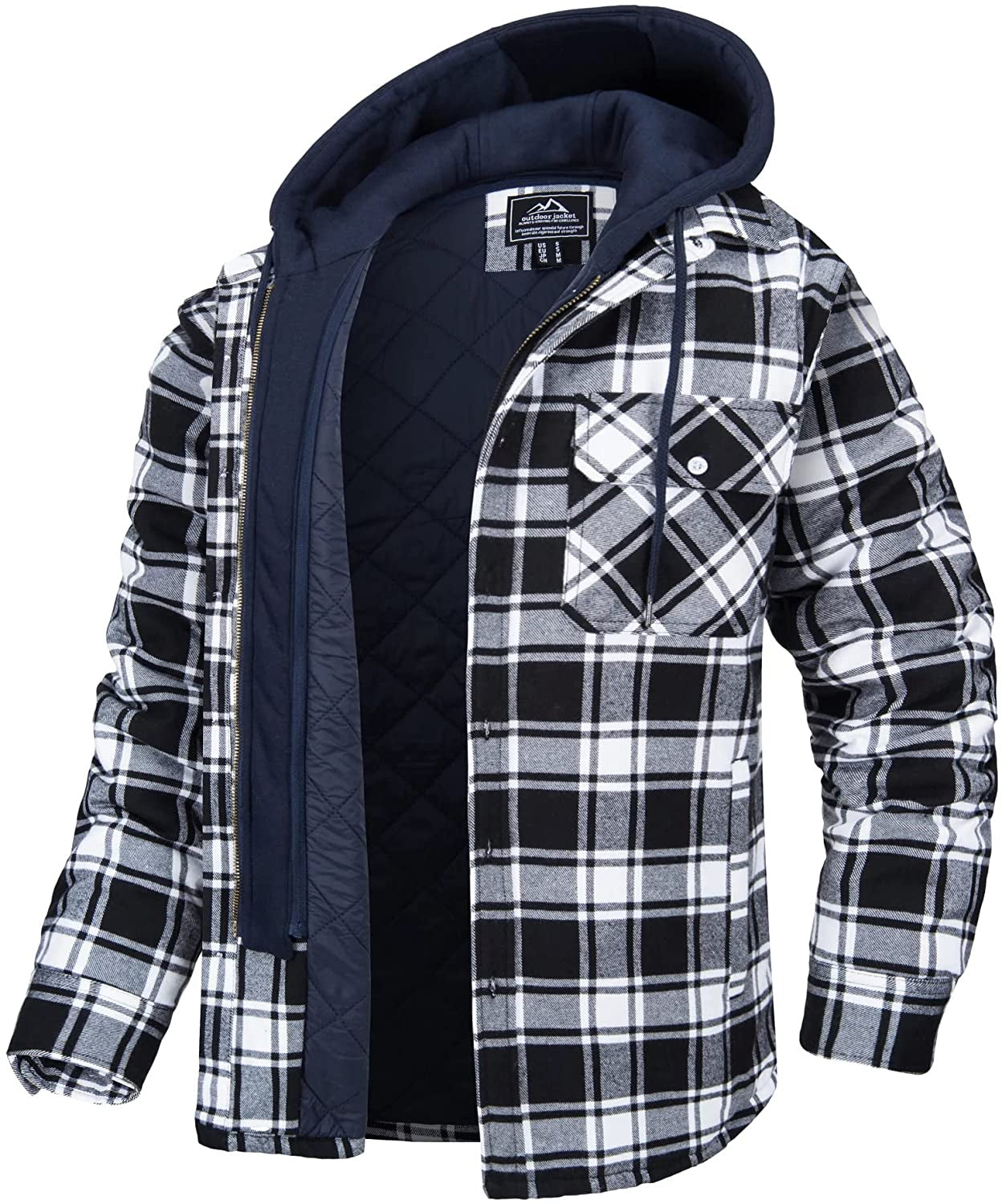 Hartstem | All Season Men Flannel Checkered Jacket for Versatile Year Round Wear - Northeart Couture