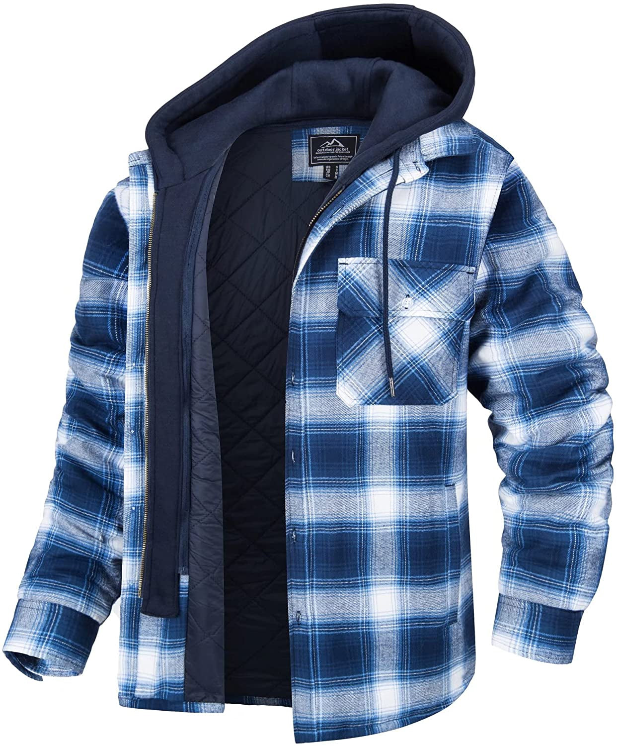 Hartstem | All Season Men Flannel Checkered Jacket for Versatile Year Round Wear - Northeart Couture