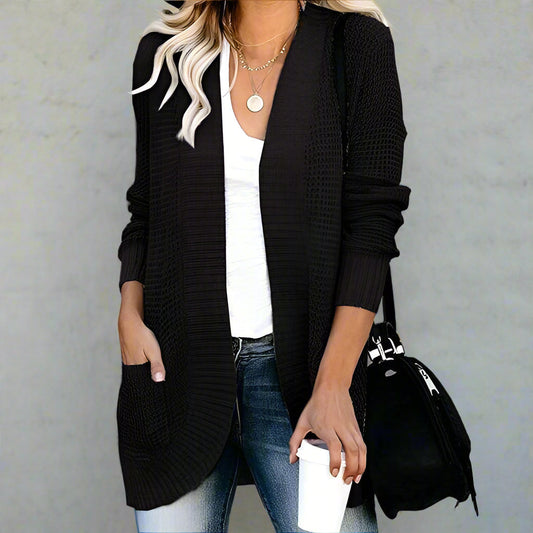 Luna | Loose-Fit Long Sleeve Knit Cardigan - Northeart Couture