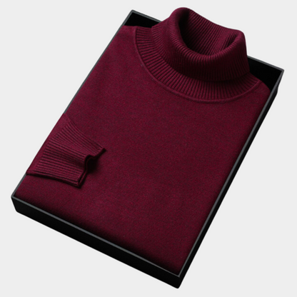 Davidson | Classic Knitted Turtleneck Sweater for Men Timeless Style and Comfort - Northeart Couture