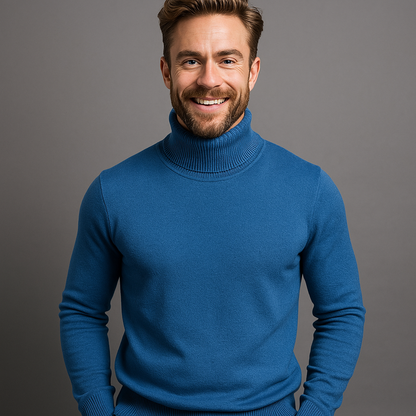 Davidson | Classic Knitted Turtleneck Sweater for Men Timeless Style and Comfort - Northeart Couture