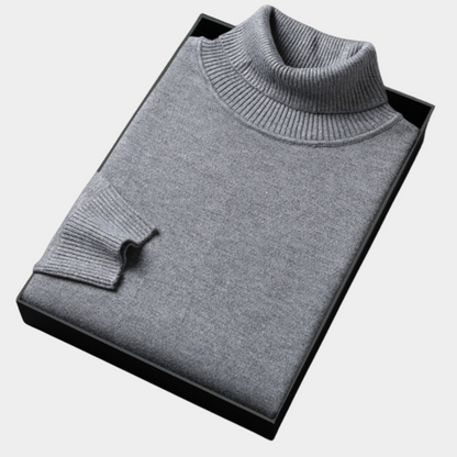 Davidson | Classic Knitted Turtleneck Sweater for Men Timeless Style and Comfort - Northeart Couture