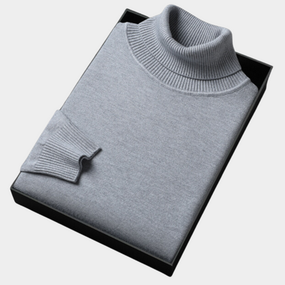 Davidson | Classic Knitted Turtleneck Sweater for Men Timeless Style and Comfort - Northeart Couture