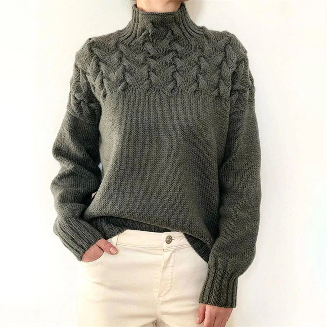 Vesta | Classic Knitted Turtleneck Sweater for Women Cozy Elegance for Every Season - Northeart Couture