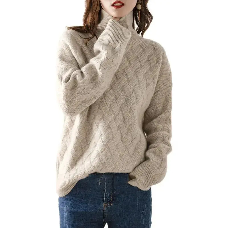 Isabella | Luxe Cashmere Turtleneck Sweater - Northeart Couture