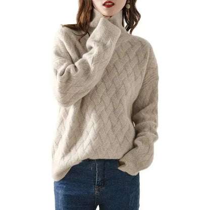 Isabella | Luxe Cashmere Turtleneck Sweater - Northeart Couture