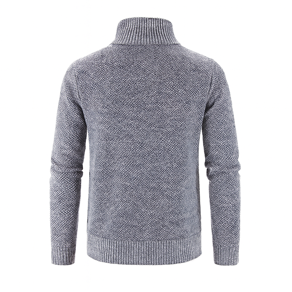 Harvey | Classic Zip-Up Knitted Cardigan for Men - Northeart Couture