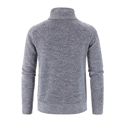 Harvey | Classic Zip-Up Knitted Cardigan for Men - Northeart Couture