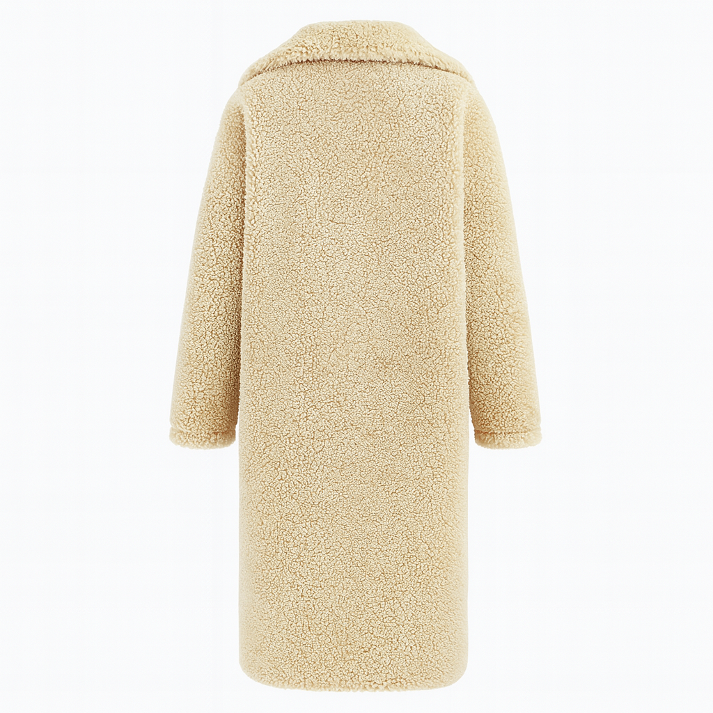 Isla | Trendy Warm Long Teddy Coat for Women - Northeart Couture