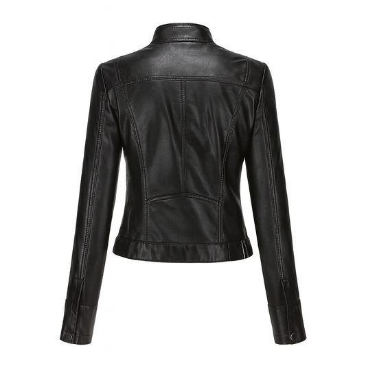 Freya | Classic Slim Leather Jacket for Women - Northeart Couture