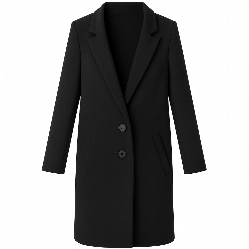 Mila | Stylish Women Coat with Button Closure and Turned-Down Collar - Northeart Couture