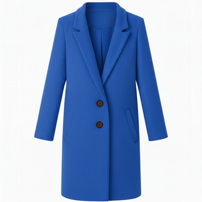 Mila | Stylish Women Coat with Button Closure and Turned-Down Collar - Northeart Couture
