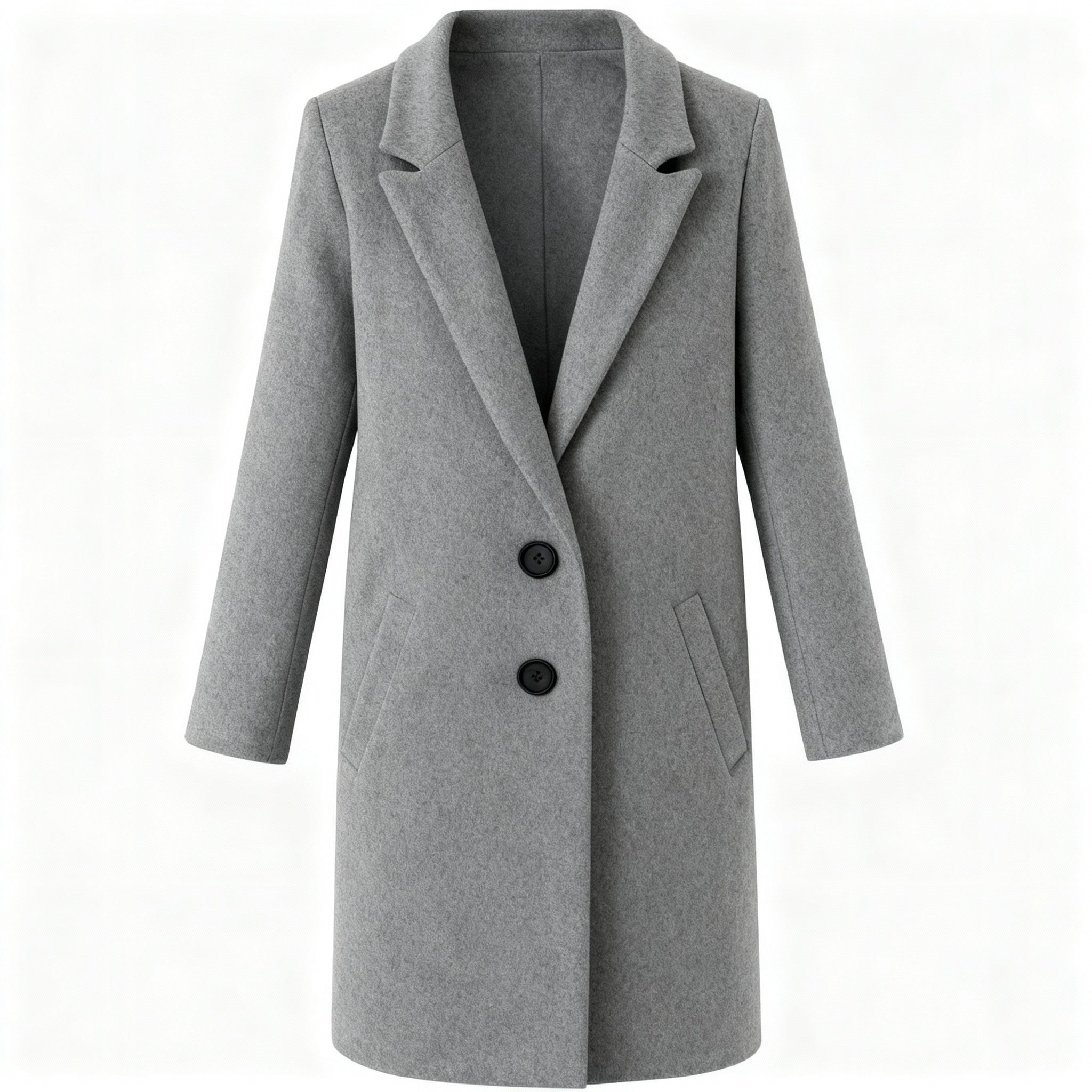 Mila | Stylish Women Coat with Button Closure and Turned-Down Collar - Northeart Couture