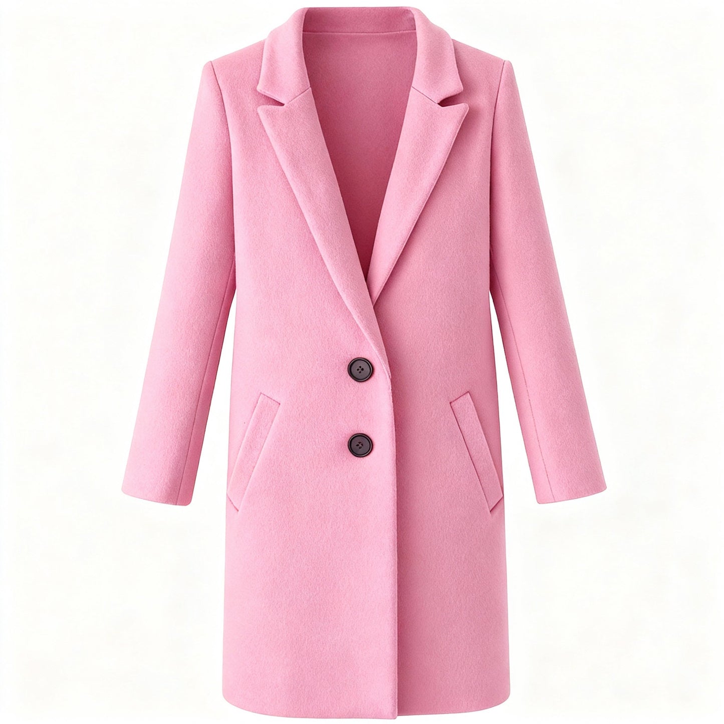 Mila | Stylish Women Coat with Button Closure and Turned-Down Collar - Northeart Couture