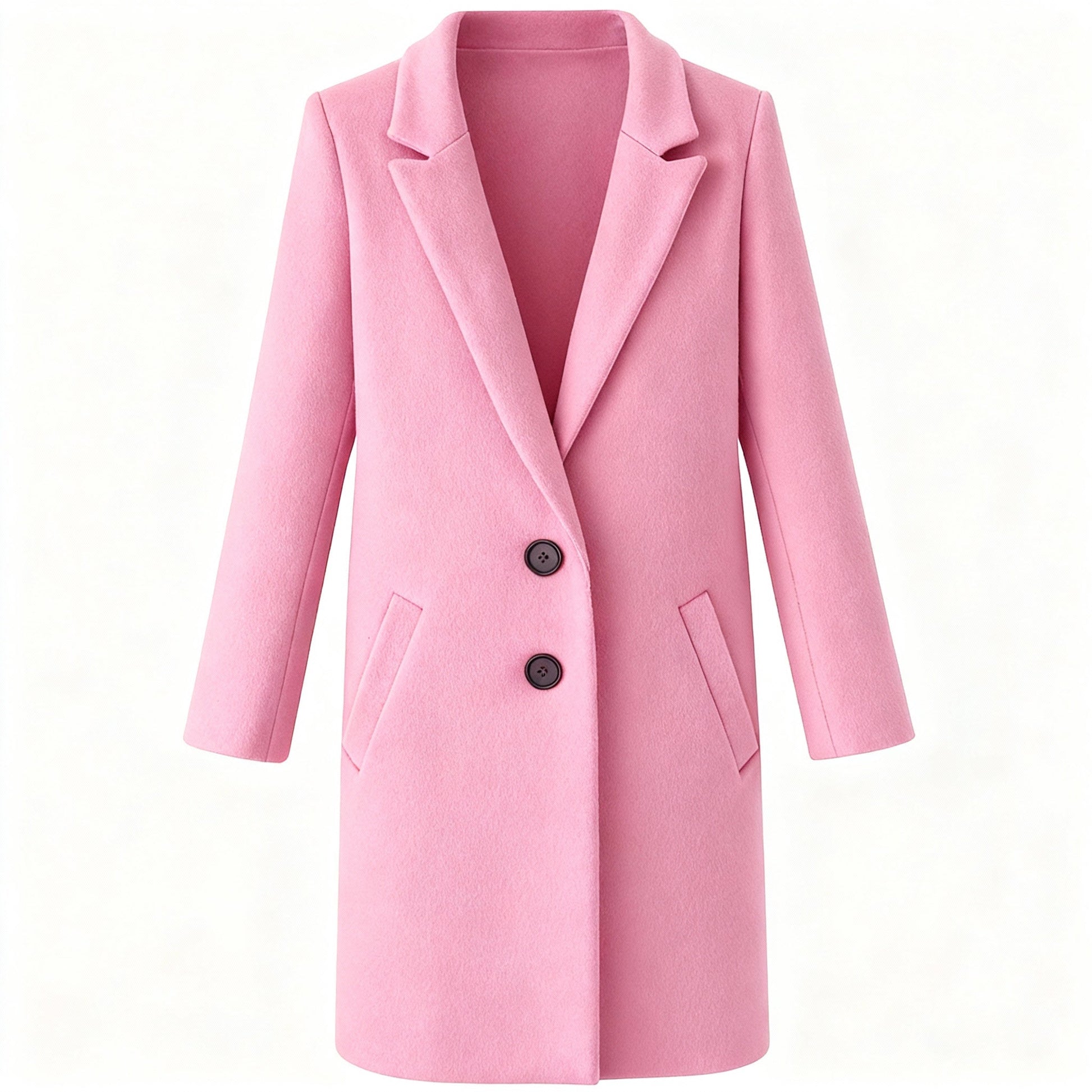 Mila | Stylish Women Coat with Button Closure and Turned-Down Collar - Northeart Couture