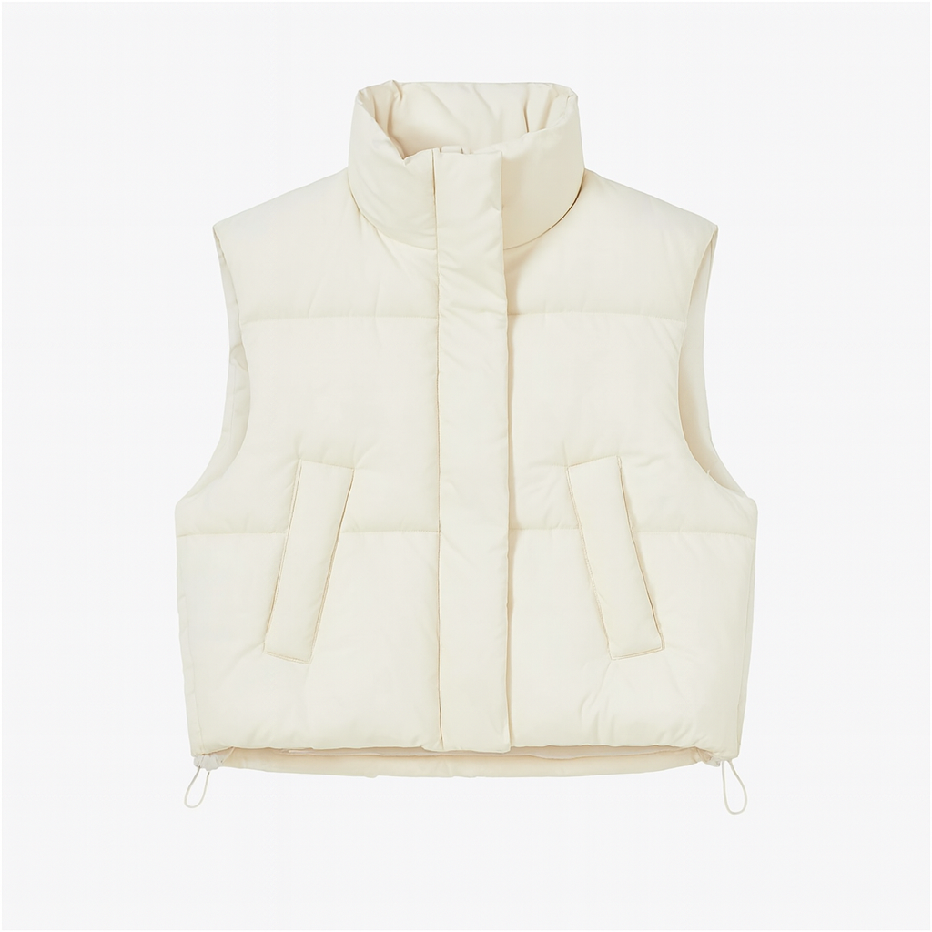 Anya | Modern Cropped Windproof Jacket Vest for Everyday Versatility - Northeart Couture
