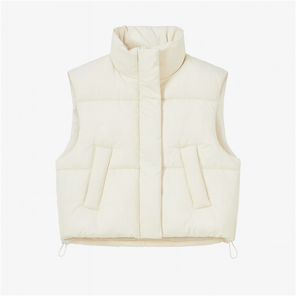 Anya | Modern Cropped Windproof Jacket Vest for Everyday Versatility - Northeart Couture