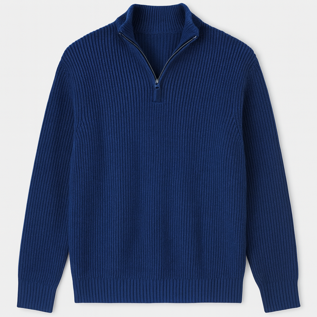 Sandro | Zip Neck Sweater for Men Timeless Comfort and Modern Cold Weather Style - Northeart Couture