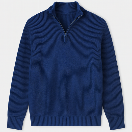 Sandro | Zip Neck Sweater for Men Timeless Comfort and Modern Cold Weather Style - Northeart Couture