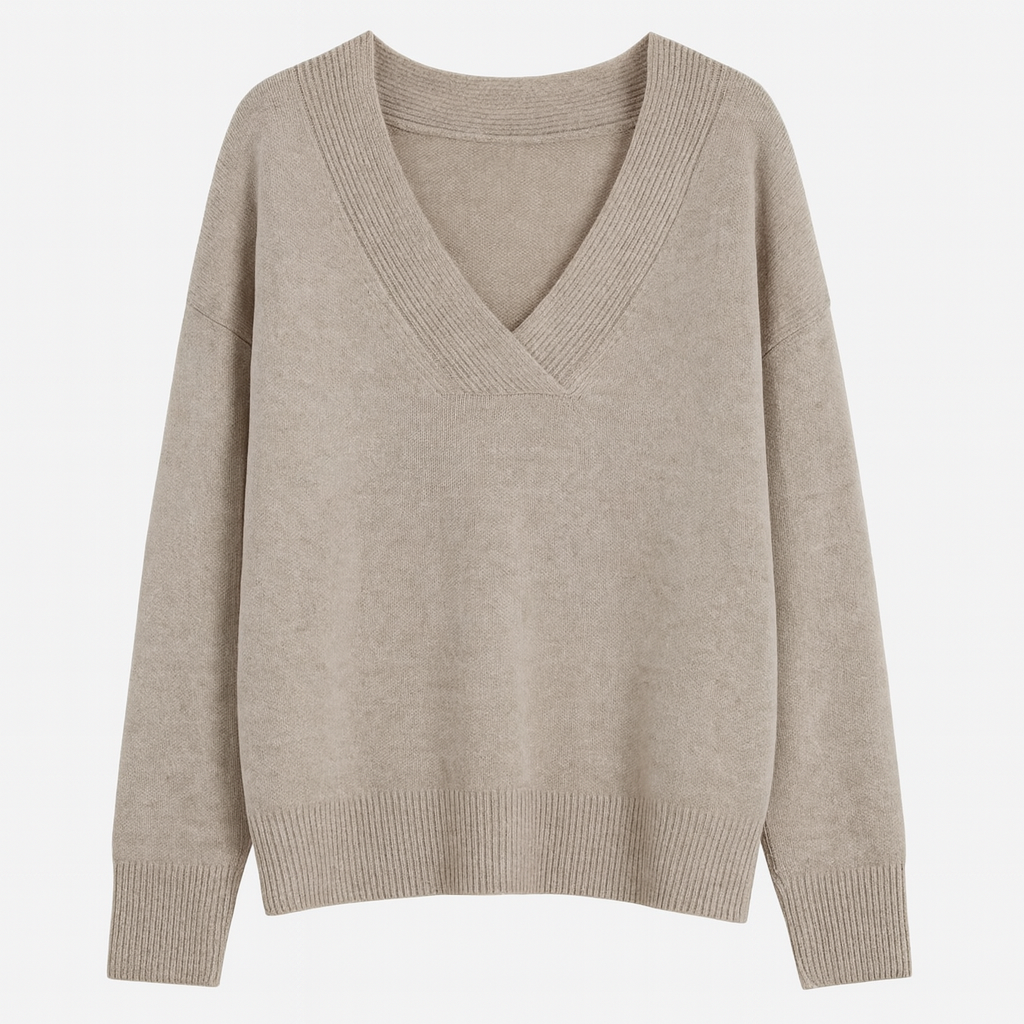Sofia | Cashmere V-Neck Women Jumper - Northeart Couture