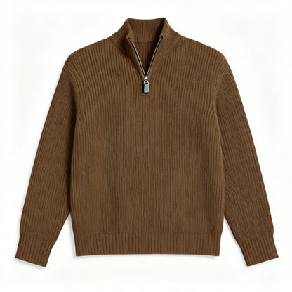 Sandro | Zip Neck Sweater for Men Timeless Comfort and Modern Cold Weather Style - Northeart Couture