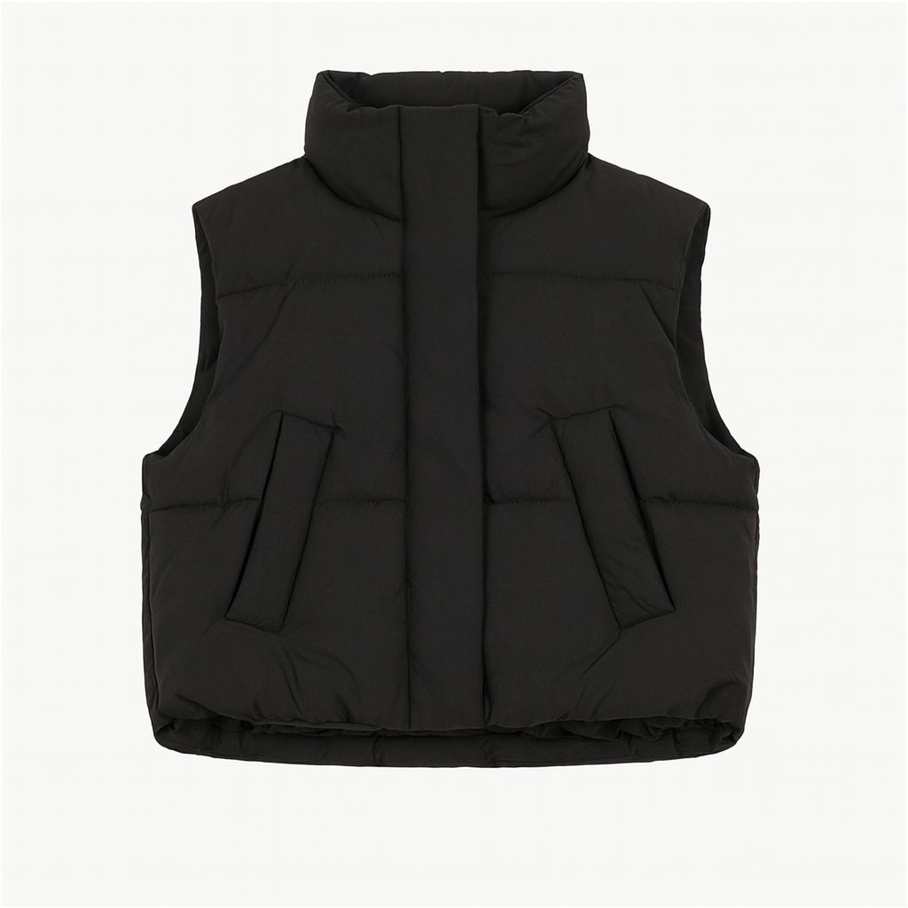 Anya | Modern Cropped Windproof Jacket Vest for Everyday Versatility - Northeart Couture