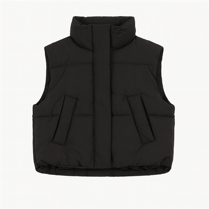 Anya | Modern Cropped Windproof Jacket Vest for Everyday Versatility - Northeart Couture