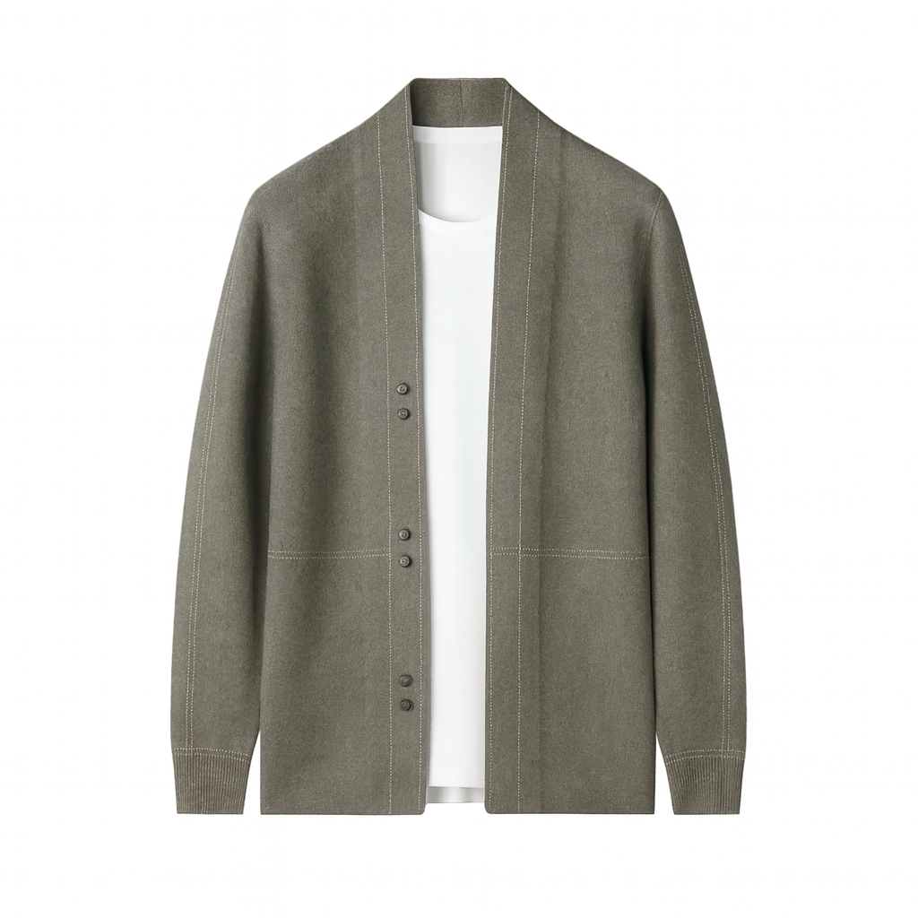 Parker | Quality Lightweight Wool Cardigan - Northeart Couture