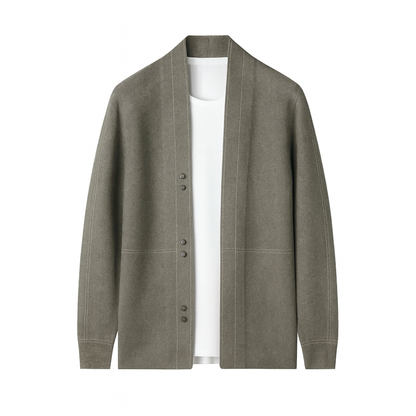 Parker | Quality Lightweight Wool Cardigan - Northeart Couture