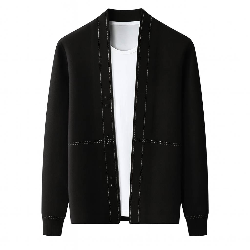 Parker | Quality Lightweight Wool Cardigan - Northeart Couture