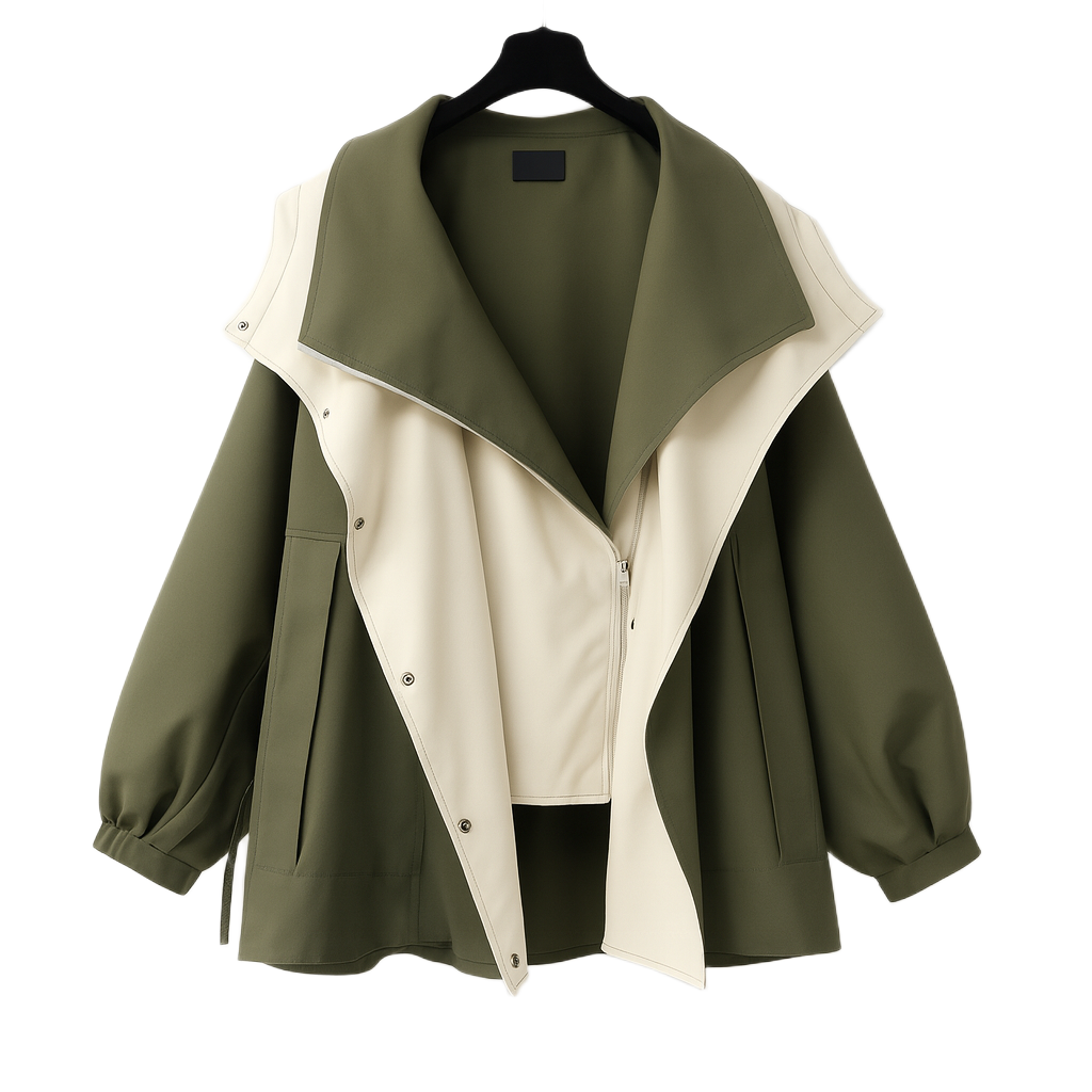 Clara | Double Layered Trench Coat - Northeart Couture