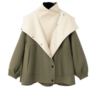 Clara | Double Layered Trench Coat - Northeart Couture