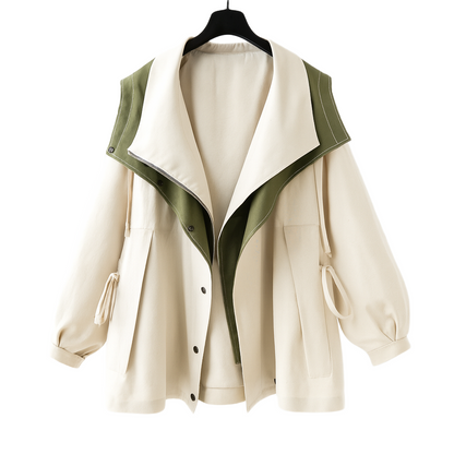 Clara | Double Layered Trench Coat - Northeart Couture