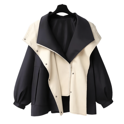 Clara | Double Layered Trench Coat - Northeart Couture