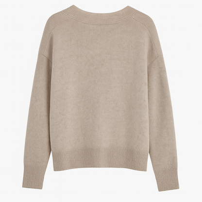 Sofia | Cashmere V-Neck Women Jumper - Northeart Couture