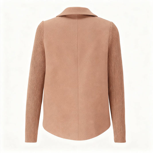 Amora | Knit-Sleeve Blazer for Stylish Comfort - Northeart Couture