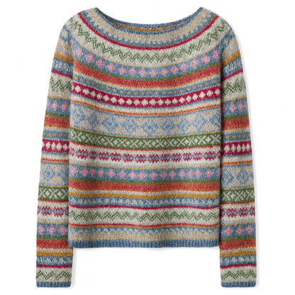 Aurora | Multicolor Striped Knit Pullover - Northeart Couture