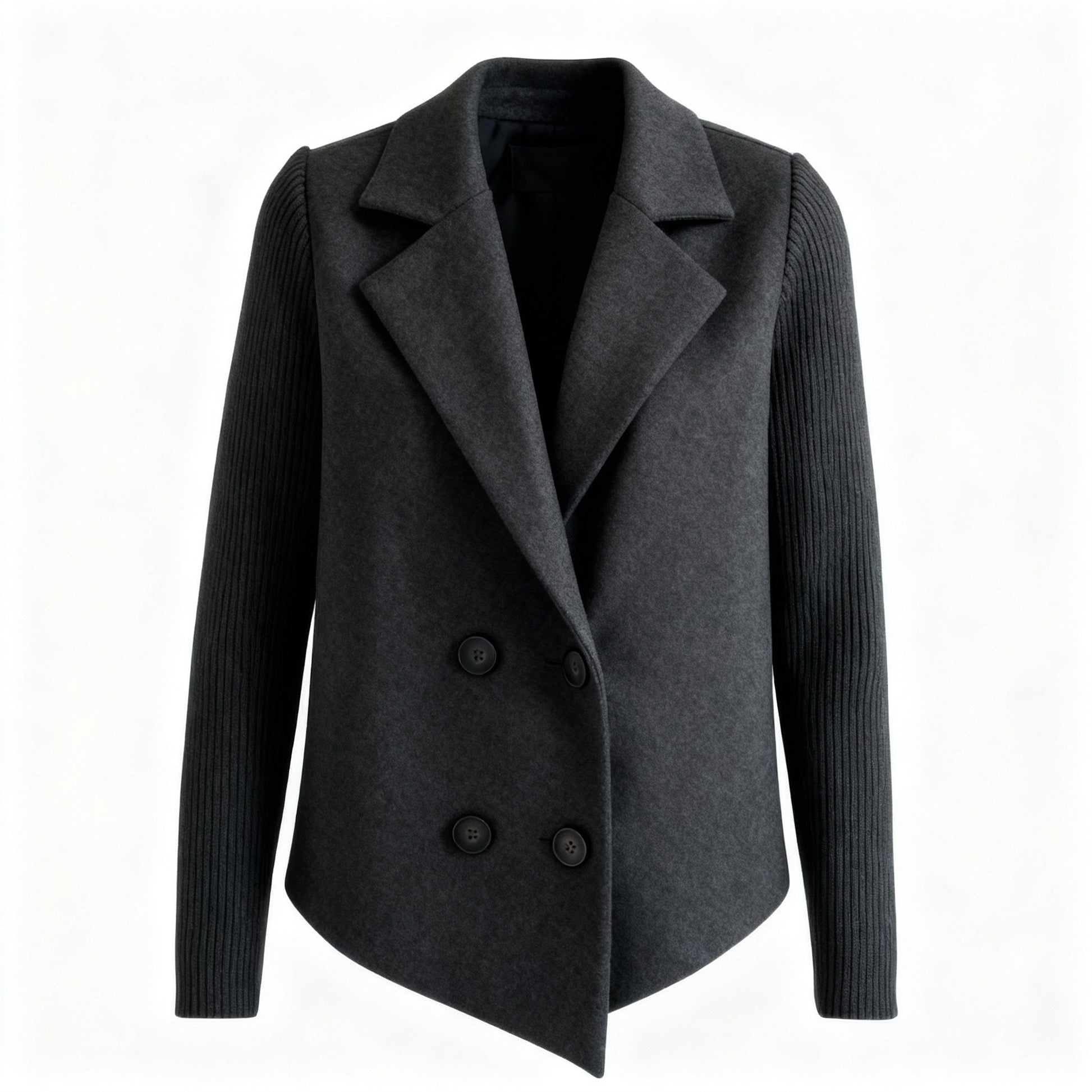 Amora | Knit-Sleeve Blazer for Stylish Comfort - Northeart Couture