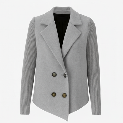 Amora | Knit-Sleeve Blazer for Stylish Comfort - Northeart Couture