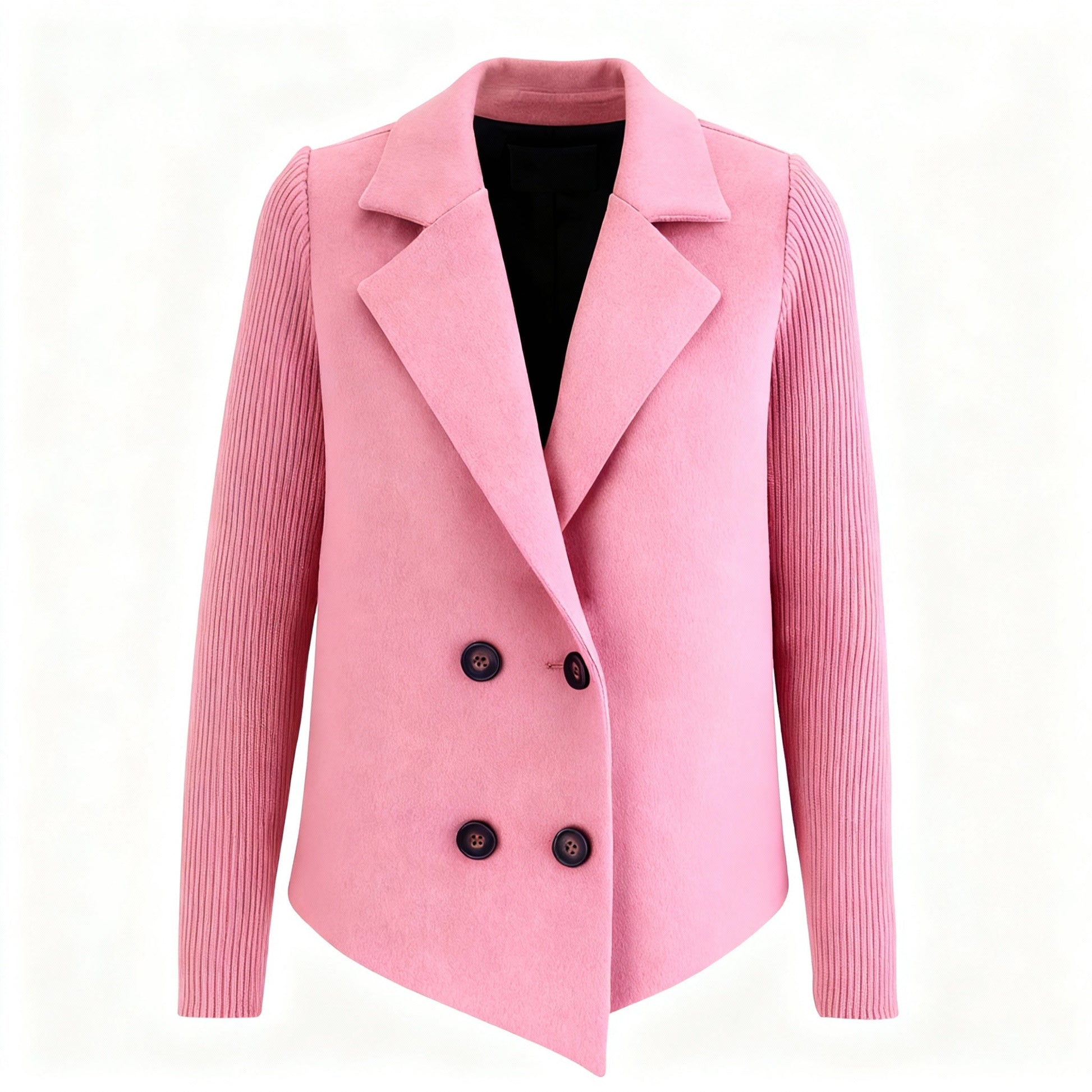 Amora | Knit-Sleeve Blazer for Stylish Comfort - Northeart Couture