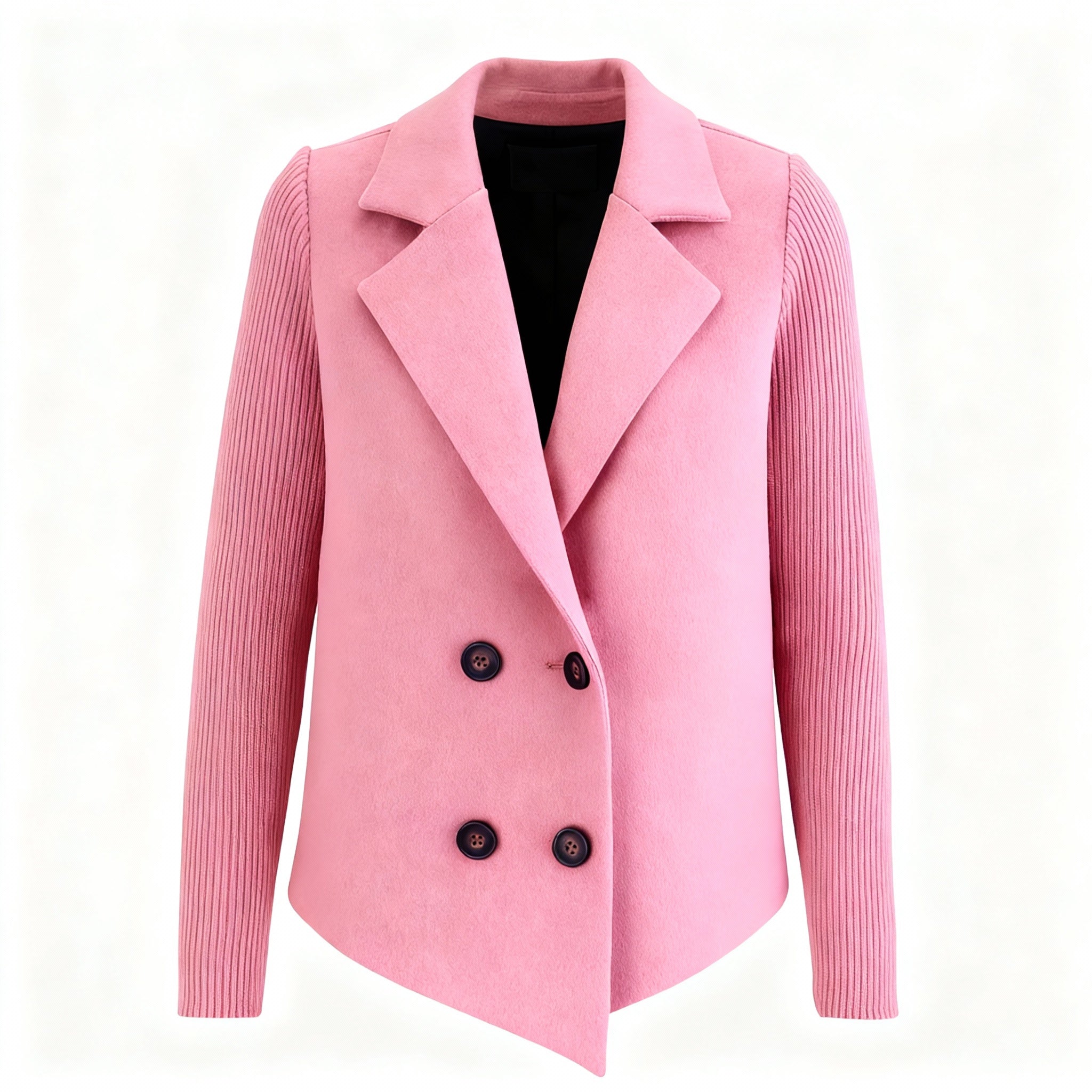 Amora | Knit-Sleeve Blazer for Stylish Comfort - Northeart Couture