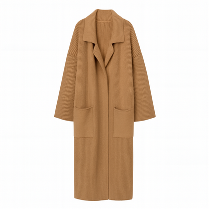 Ariana | Elegant Knitted Long Coat for Women - Northeart Couture