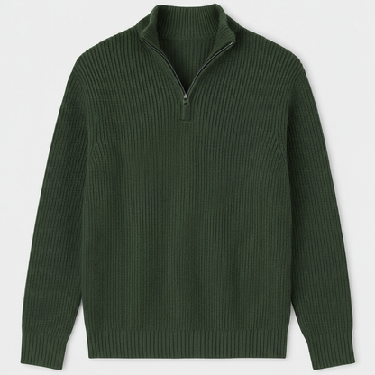 Sandro | Zip Neck Sweater for Men Timeless Comfort and Modern Cold Weather Style - Northeart Couture