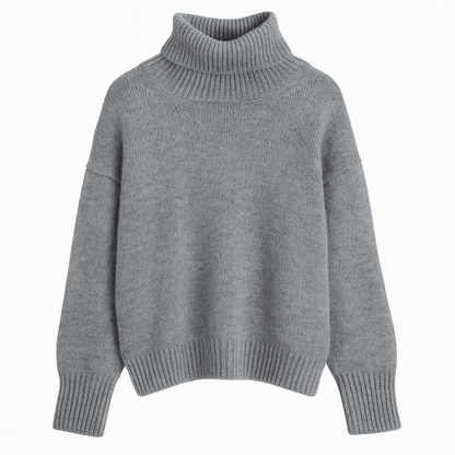 Cristina | Women Loose Turtleneck Knit Sweater for Cozy Days - Northeart Couture