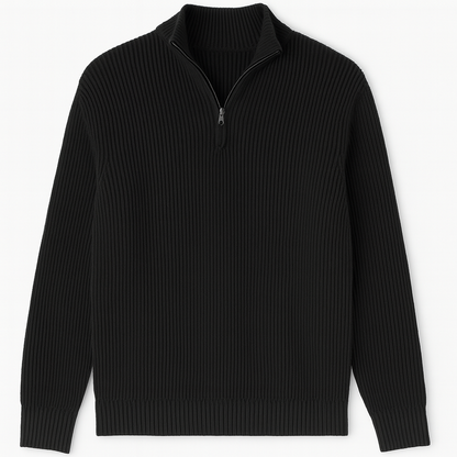 Sandro | Zip Neck Sweater for Men Timeless Comfort and Modern Cold Weather Style - Northeart Couture