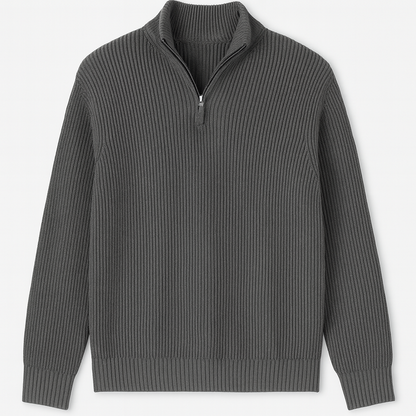 Sandro | Zip Neck Sweater for Men Timeless Comfort and Modern Cold Weather Style - Northeart Couture