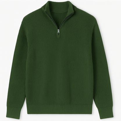 Sandro | Zip Neck Sweater for Men Timeless Comfort and Modern Cold Weather Style - Northeart Couture
