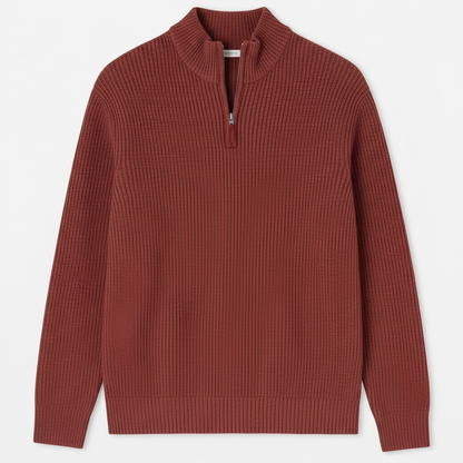 Sandro | Zip Neck Sweater for Men Timeless Comfort and Modern Cold Weather Style - Northeart Couture