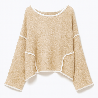 Maya | Bohemian Oversized Casual Pullover Sweater - Northeart Couture